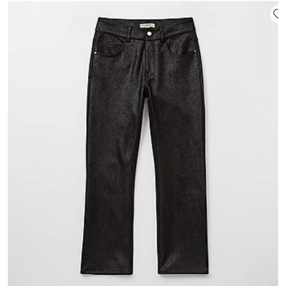 NWT Women's Frye & Co Faux Suede Trouser, Regular Fit Bootcut in Black, size 8 - Picture 2 of 15